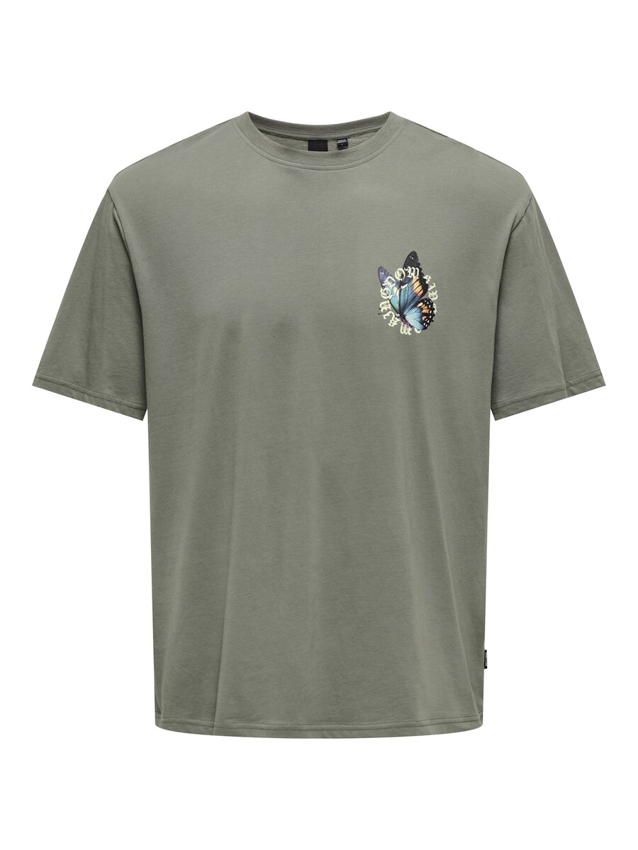 

Классическая футболка Only & Sons Shirt ONSKEANE, серый
