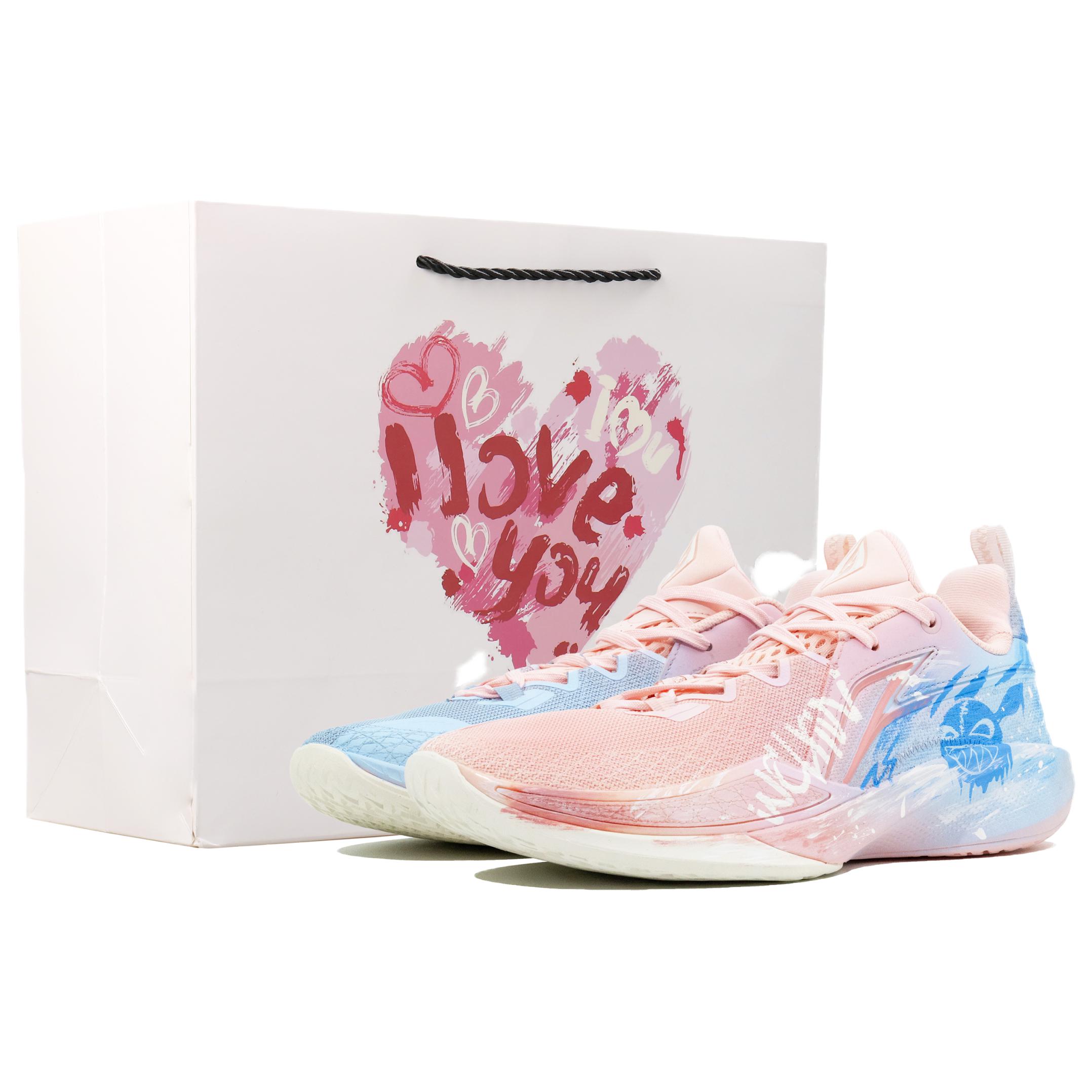 

Баскетбольные кроссовки Speed Ling 2 мужские с низким верхом LINING, Pink Blue Mismatched
