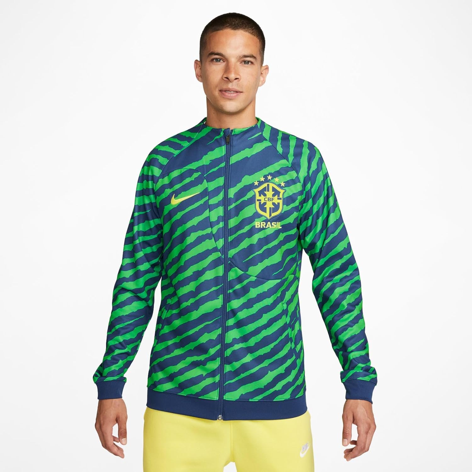 Мужская куртка Nike CBF Mnk Acdpr Anthmjkt K Gx, Coastal Blue/Dynamic Yellow — фото 2