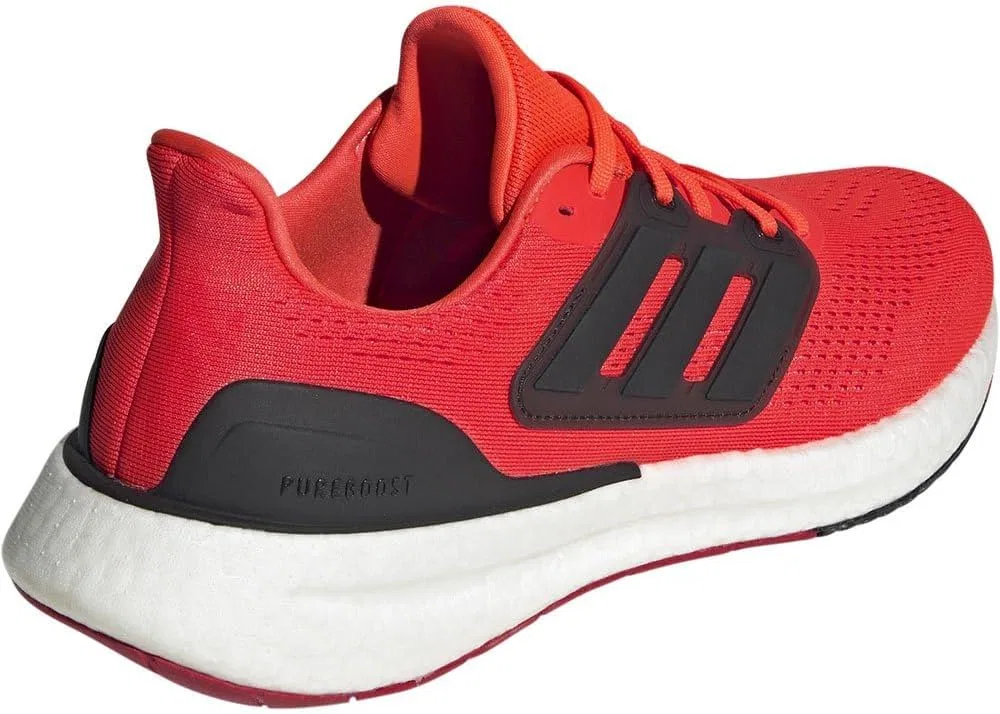 Мужские кроссовки Adidas Pureboost 23 для бега, Solar Red Core Black Better Scarlet — фото 3