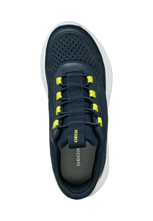 Кроссовки sprintye fast in b без шнурков Geox, Navy Lime — фото 3