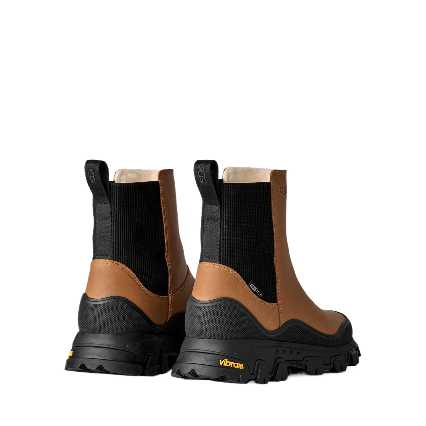 UGG Короткие женские челси ботинки коричневые, цвет Brown — фото 3
