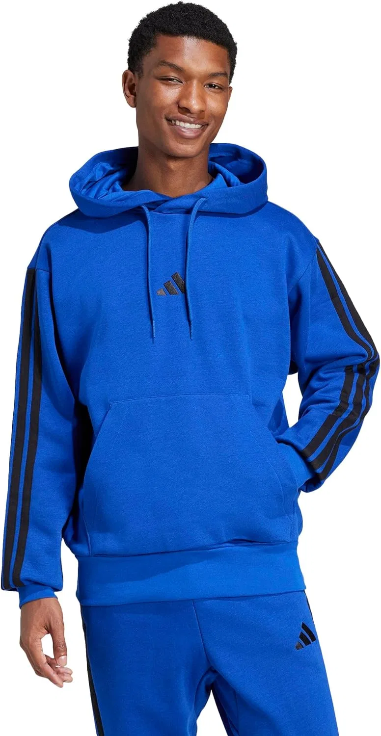 Худи Active, с полосками, adidas, Team Royal Blue/Black