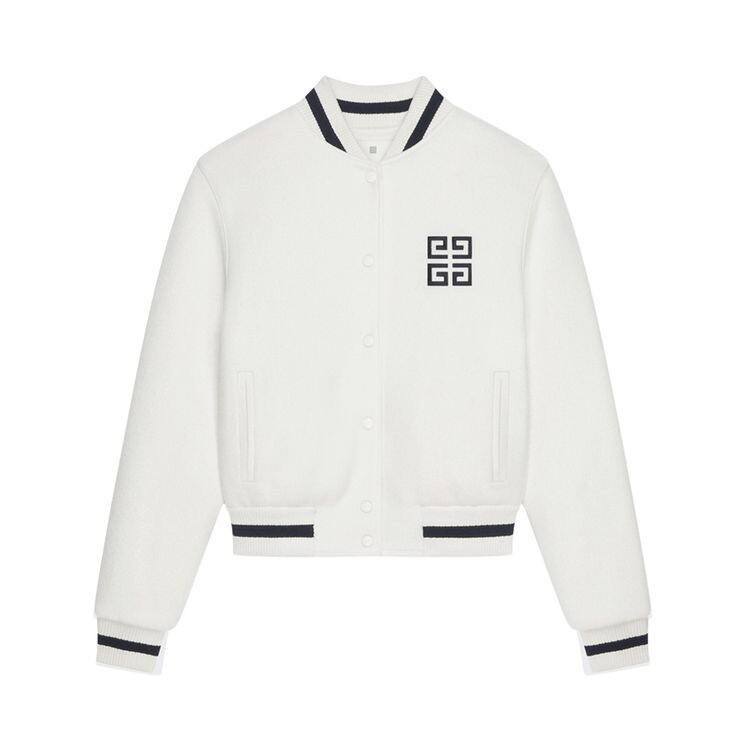 

Куртка Givenchy Easy-Fit Varsity Jacket White, белый