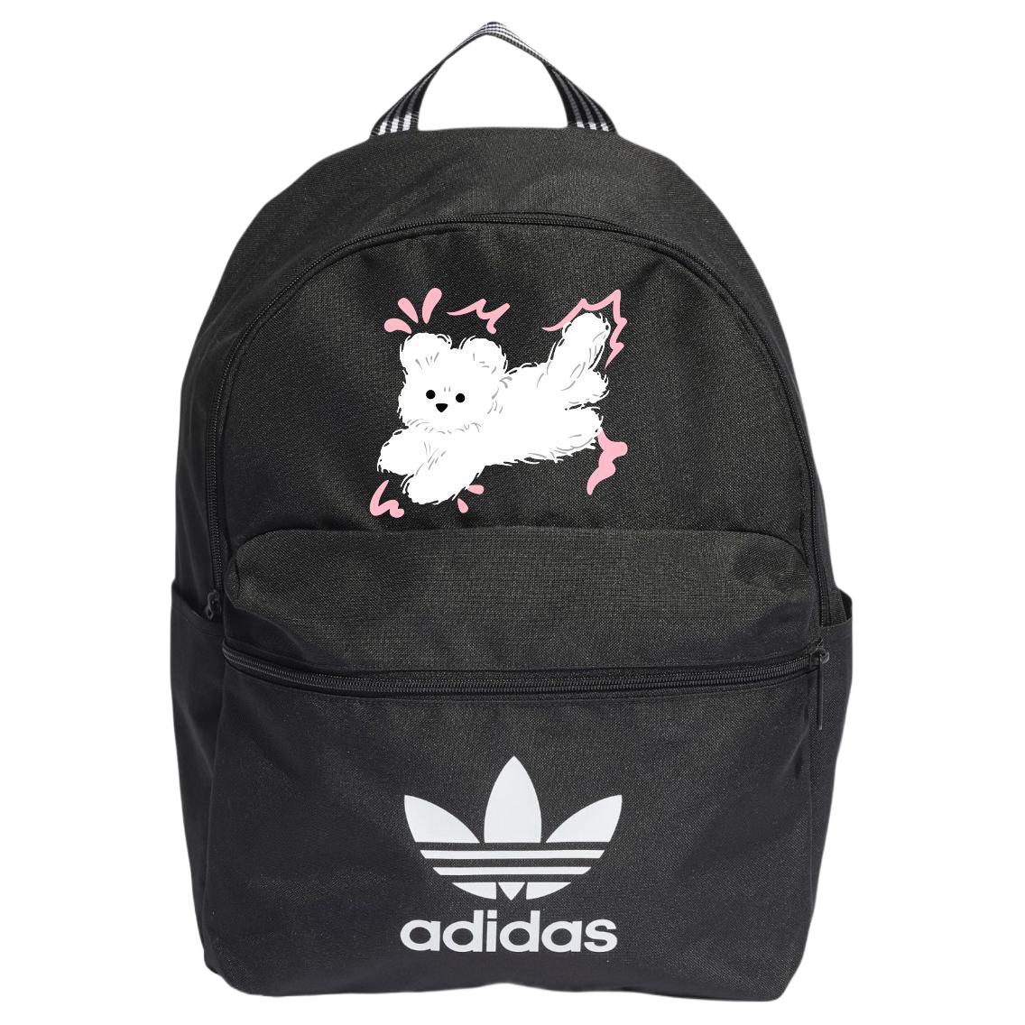 

Adidas Originals Полиэстеровый рюкзак обычный унисекс черный, Black