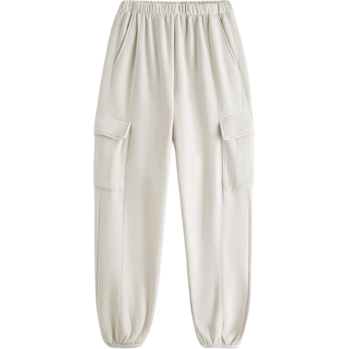 

Вязаные спортивные штаны женские серые Abercrombie＆Fitch, серый