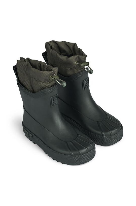 

Детские резиновые сапоги Isaac Технический Rainboot Liewood, черный