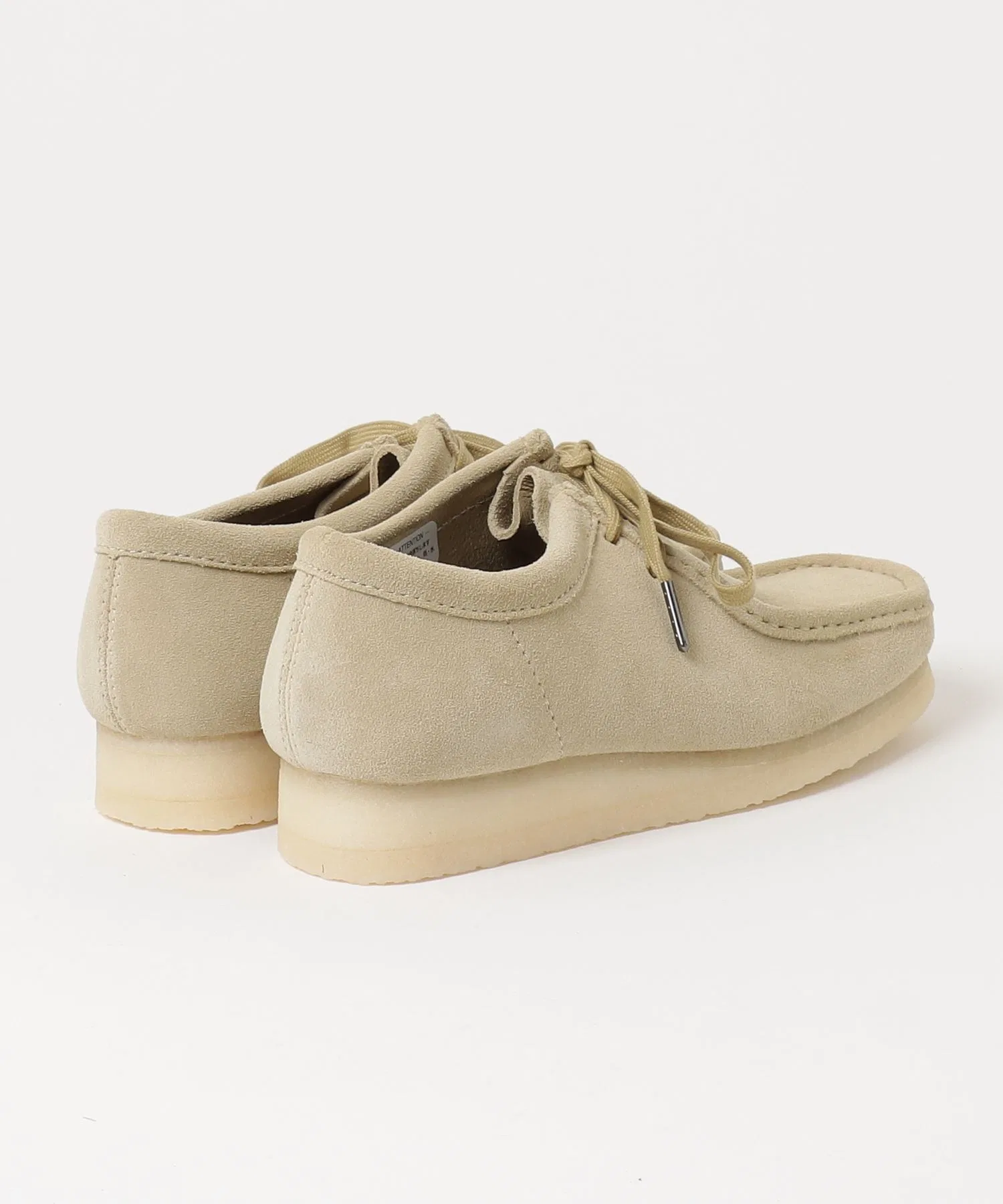 Мужские мокасины из кожи Clarks Wallabee коричневые — фото 4