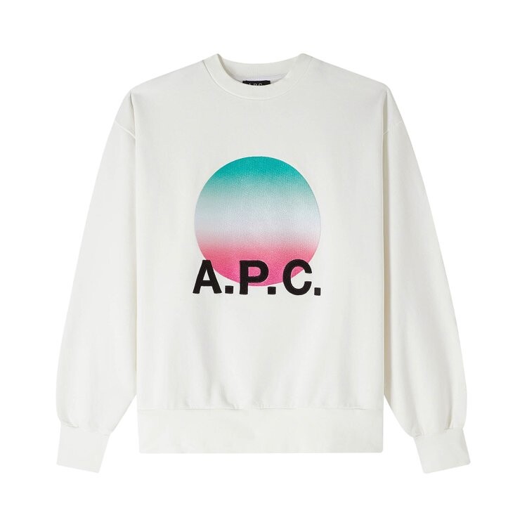 

Толстовка A.P.C. Sunset 'White', белый, Серый, Толстовка A.P.C. Sunset 'White', белый