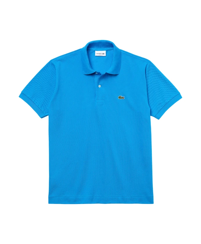 

Классическая рубашка-поло из хлопкового пике Lacoste, синий