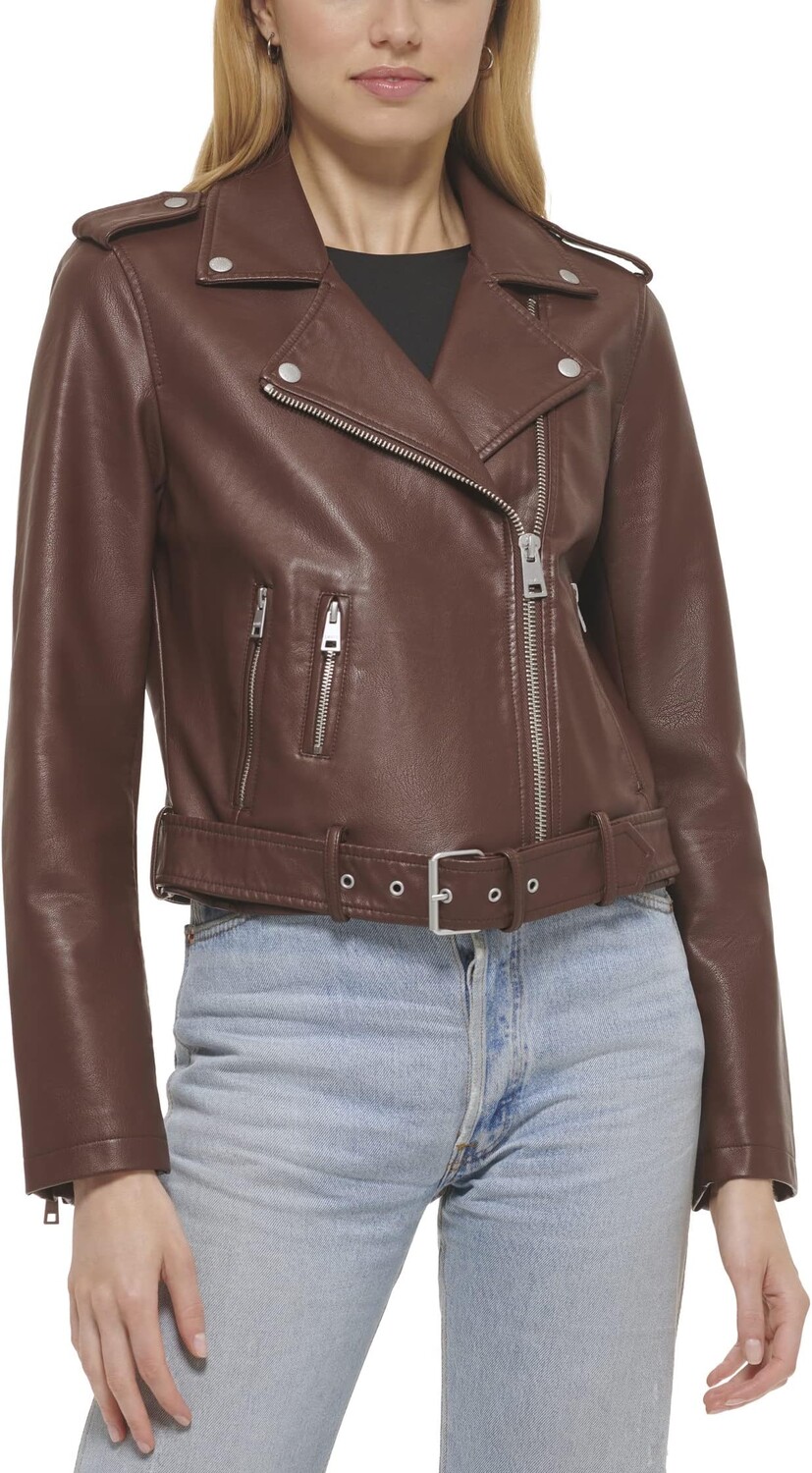 

Куртка Faux Leather Fashion Moto Levi's, цвет Chocolate Brown