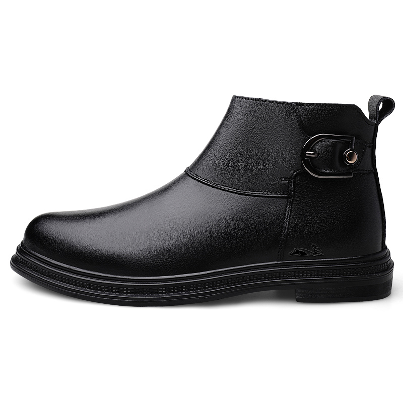 

British knights Черные мужские ботинки на щиколотку для осени и зимы, цвет Black-Fall Winter
