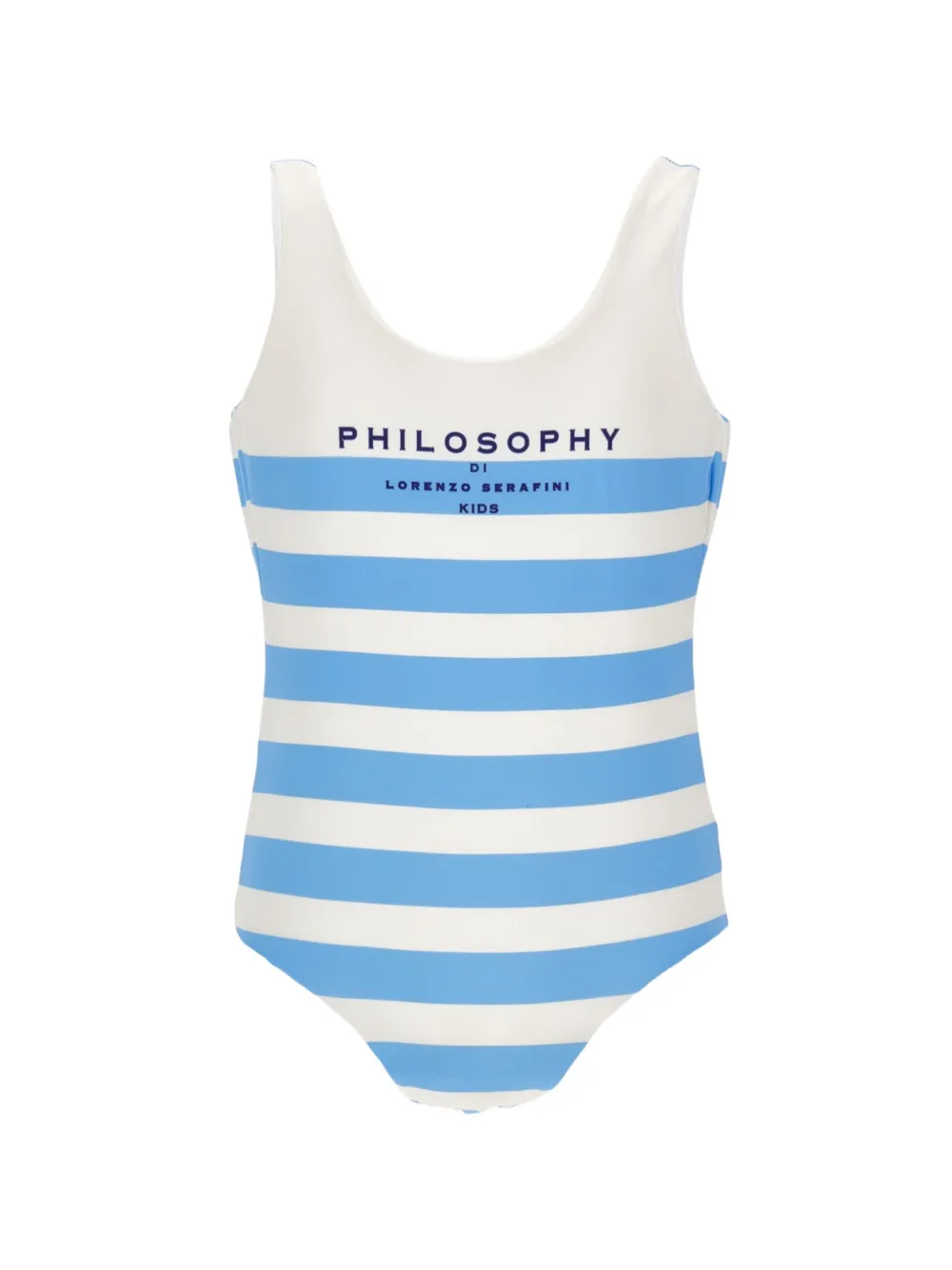 

Купальник в полоску Philosophy Di Lorenzo Serafini Kids, синий