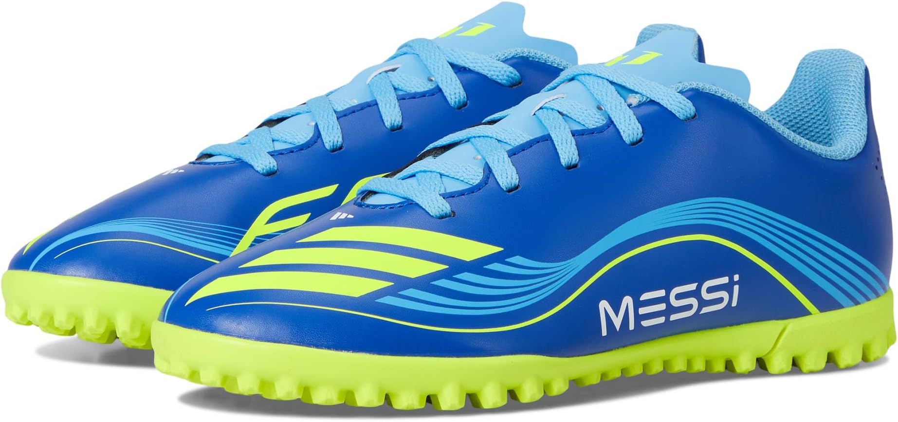 

Кроссовки adidas Kids F50 Messi Club Turf Cleats, Team Royal Blue/Solar Yellow/Semi Blue Burst