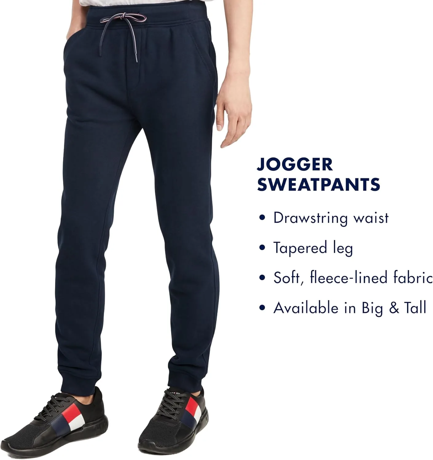 Мужские флисовые спортивные брюки Tommy Hilfiger Bt Justin, серый — фото 2