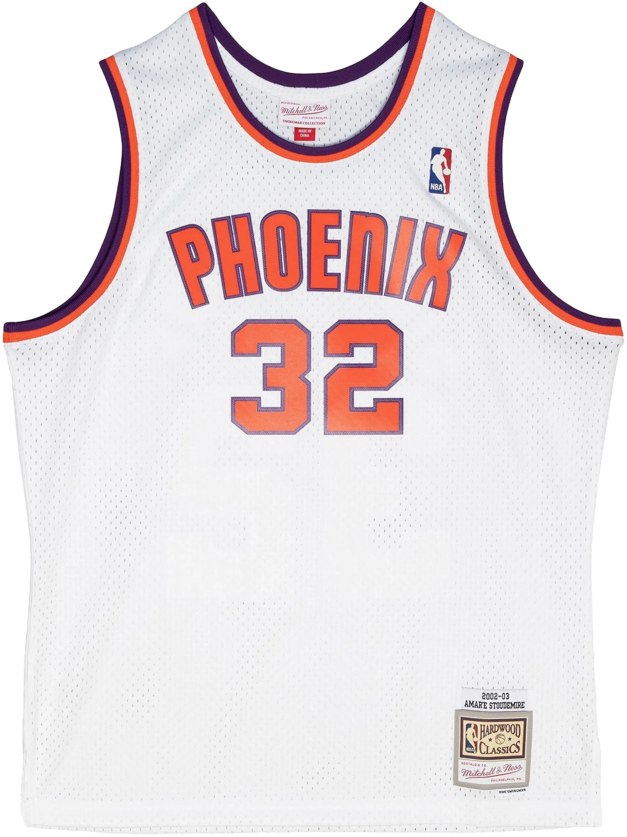 

Топ NBA Suns 2002 Amare Stoudemire Mitchell & Ness, белый