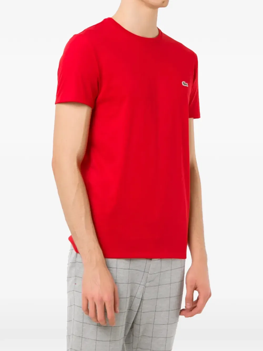 Футболка из хлопкового трикотажа стандартного кроя Lacoste, красный — фото 2