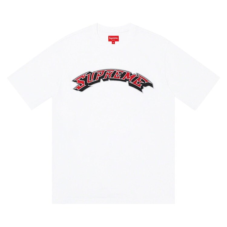 

Топ Supreme Appliqué Arc Short-Sleeve Top, белый