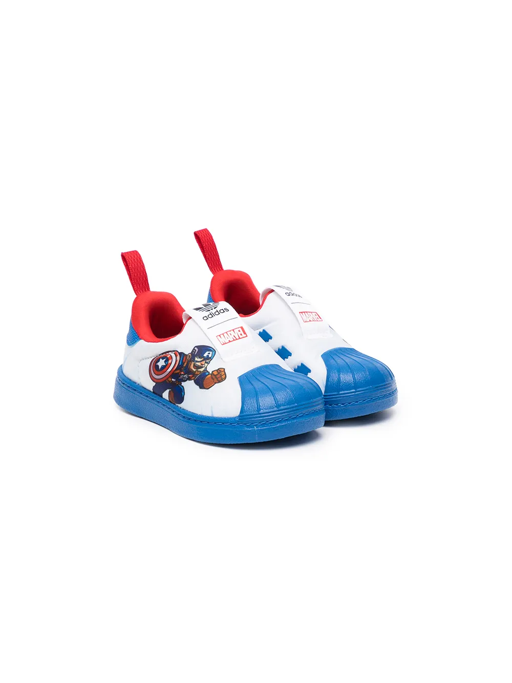 

Кроссовки Superstar 360 из коллаборации с Marvel adidas Kids, синий