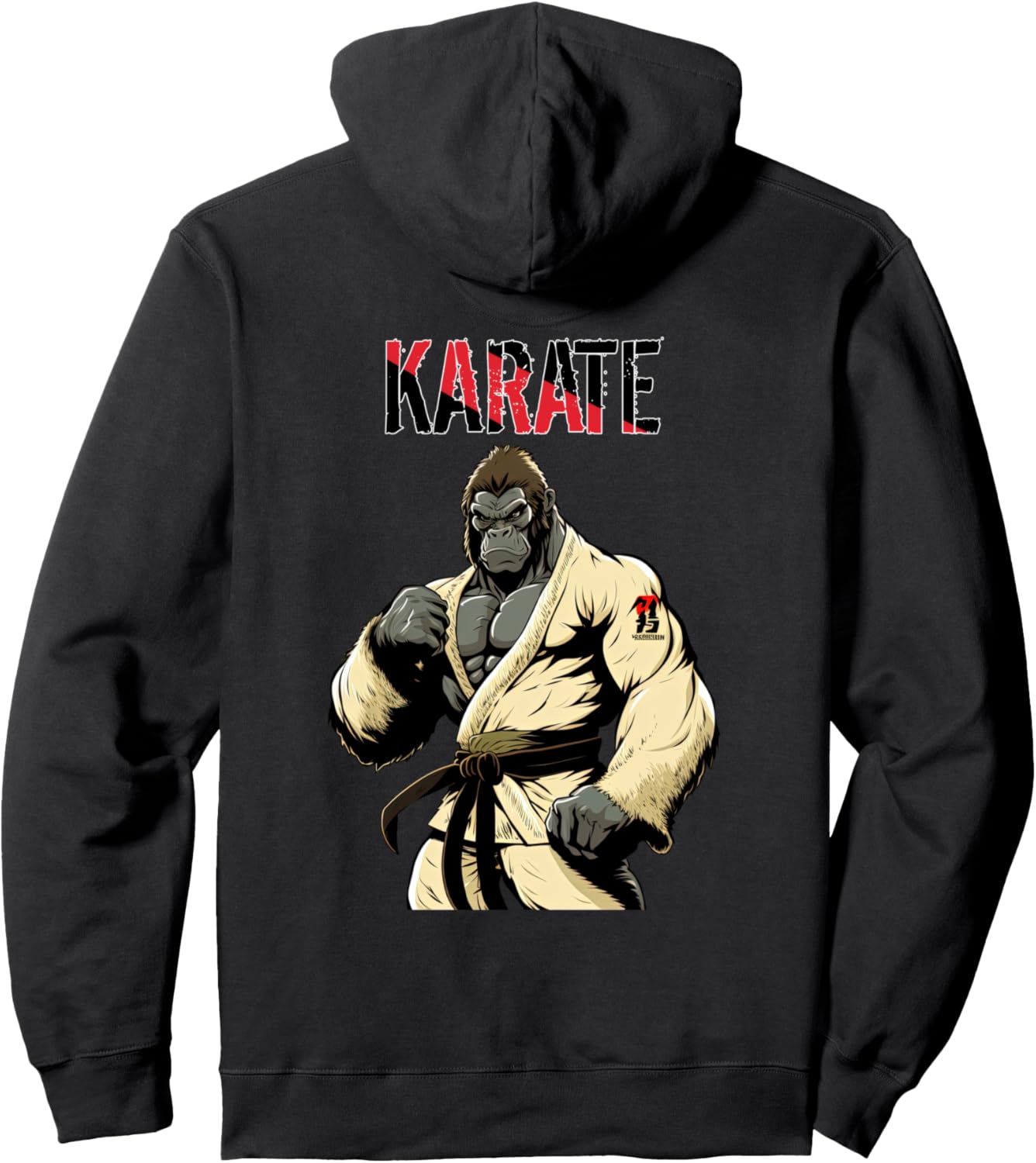 

Карате-горилла - Худи с изображением гориллы, занимающейся боевыми искусствами карате Karate Gorilla - Karate Gorilla Men'S And Women'S Hoodie, черный