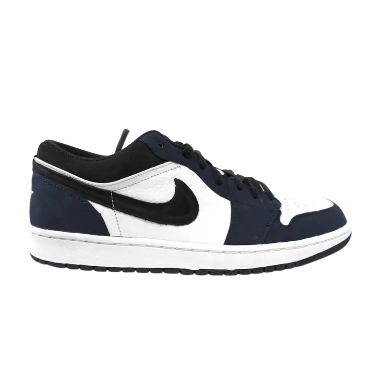 

Кроссовки Air Jordan 1 Low Retro 'Navy', белый, Белый;черный, Кроссовки Air Jordan 1 Low Retro 'Navy', белый