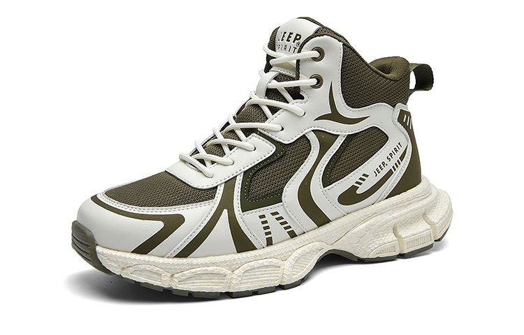 

JEEP SPIRIT Кроссовки мужские High Top Casual Premium-Cat Eye Green ZS, цвет Premium-Cat Eye Green ZS