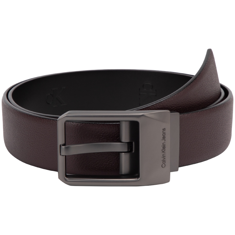 

Calvin Klein Кожаный ремень мужской, WFB-Earth Brown