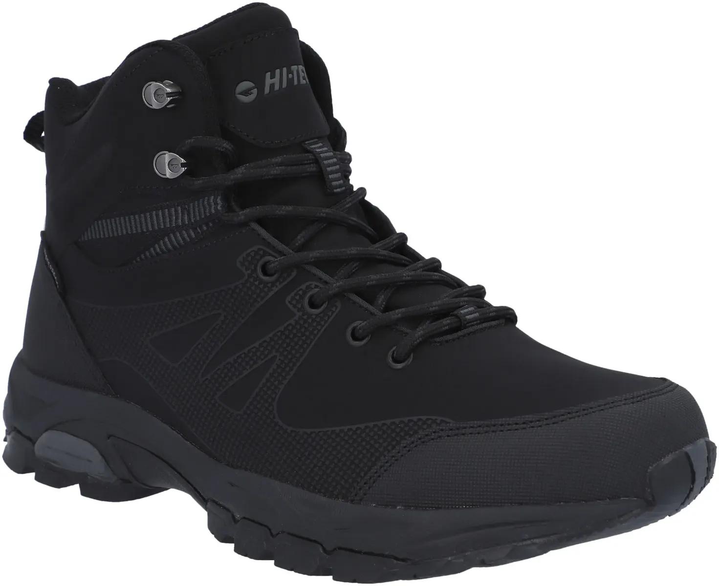 Hi-Tec походная обувь "JACKDAW MID WP", водонепроницаемая, цвет Black/Carbon Grey