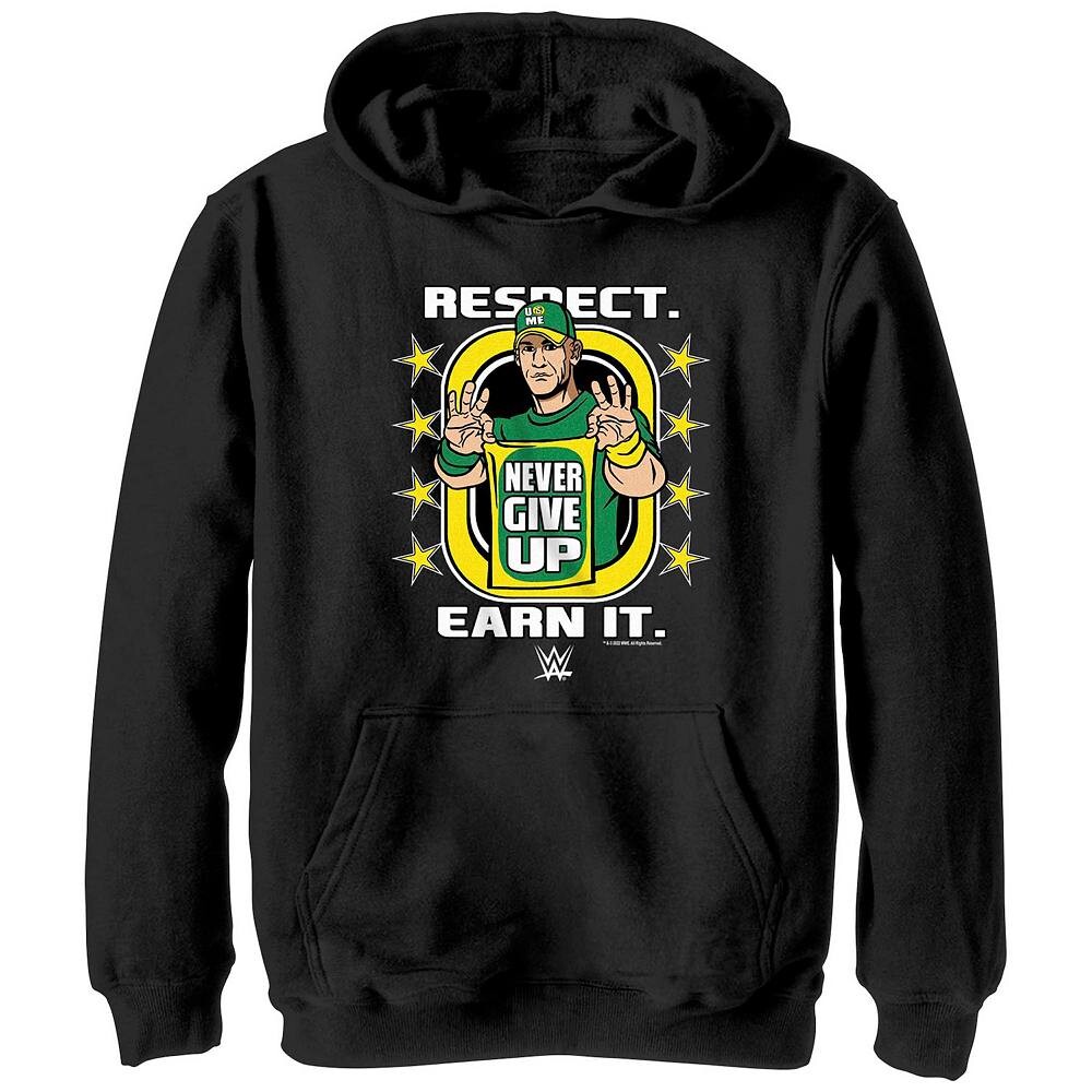 

Толстовка с рисунком «Заработай это» для мальчиков WWE John Cena Respect Licensed Character, черный