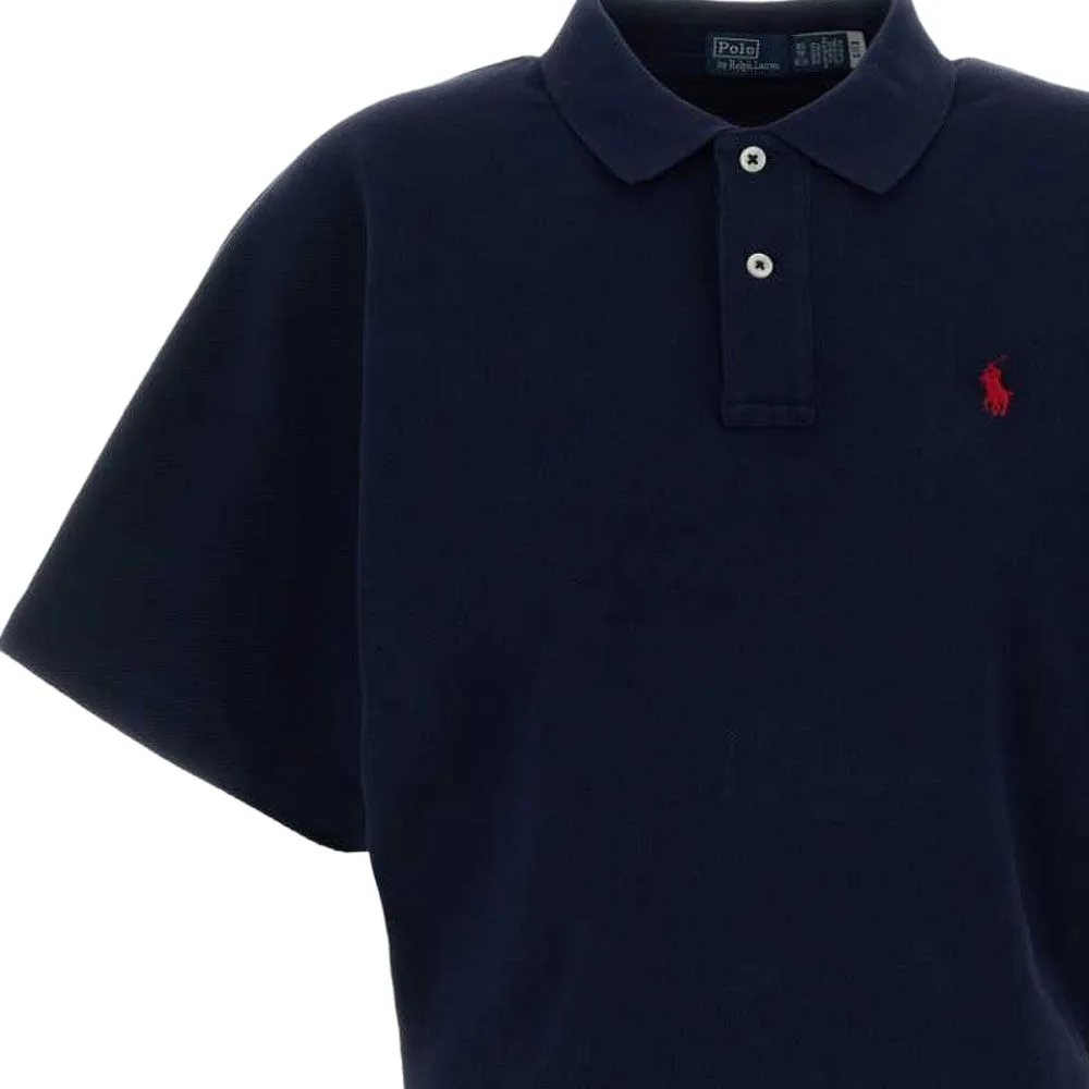 Пике поло Polo Ralph Lauren, морской синий — фото 4