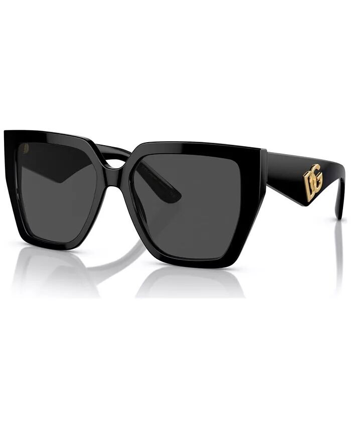 

Женские солнцезащитные очки с низкой перемычкой, DG4438F Dolce&Gabbana, черный