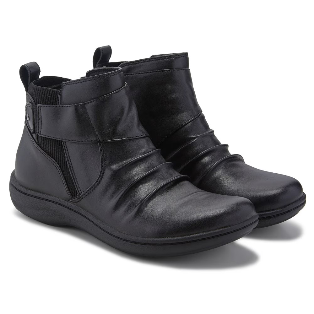 Женские ботинки Clarks из искусственной кожи, черный — фото 2