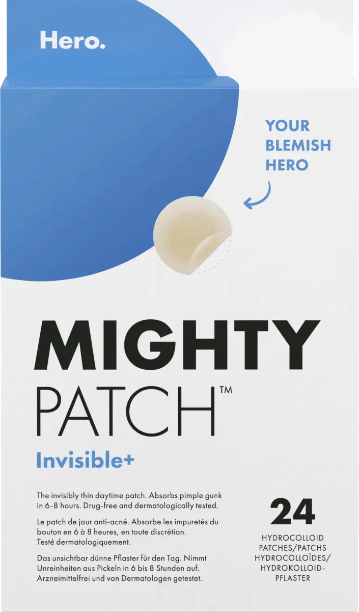 

Полоски для лица Mighty Patch Invisible 24 шт. Hero.