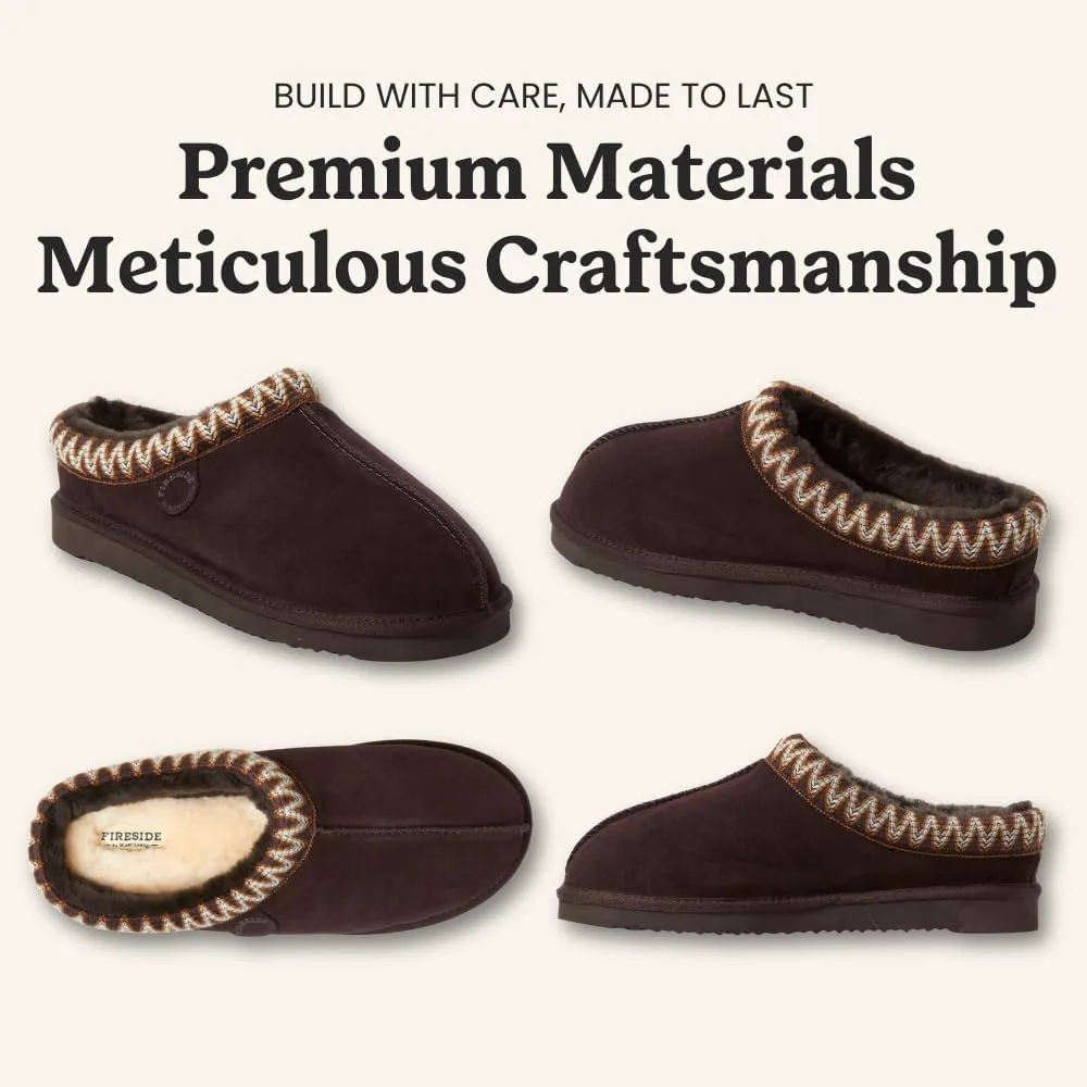 Клогги Fireside от Dearfoams для мужчин Grafton Shearling для дома и улицы Fireside by Dearfoams — фото 4