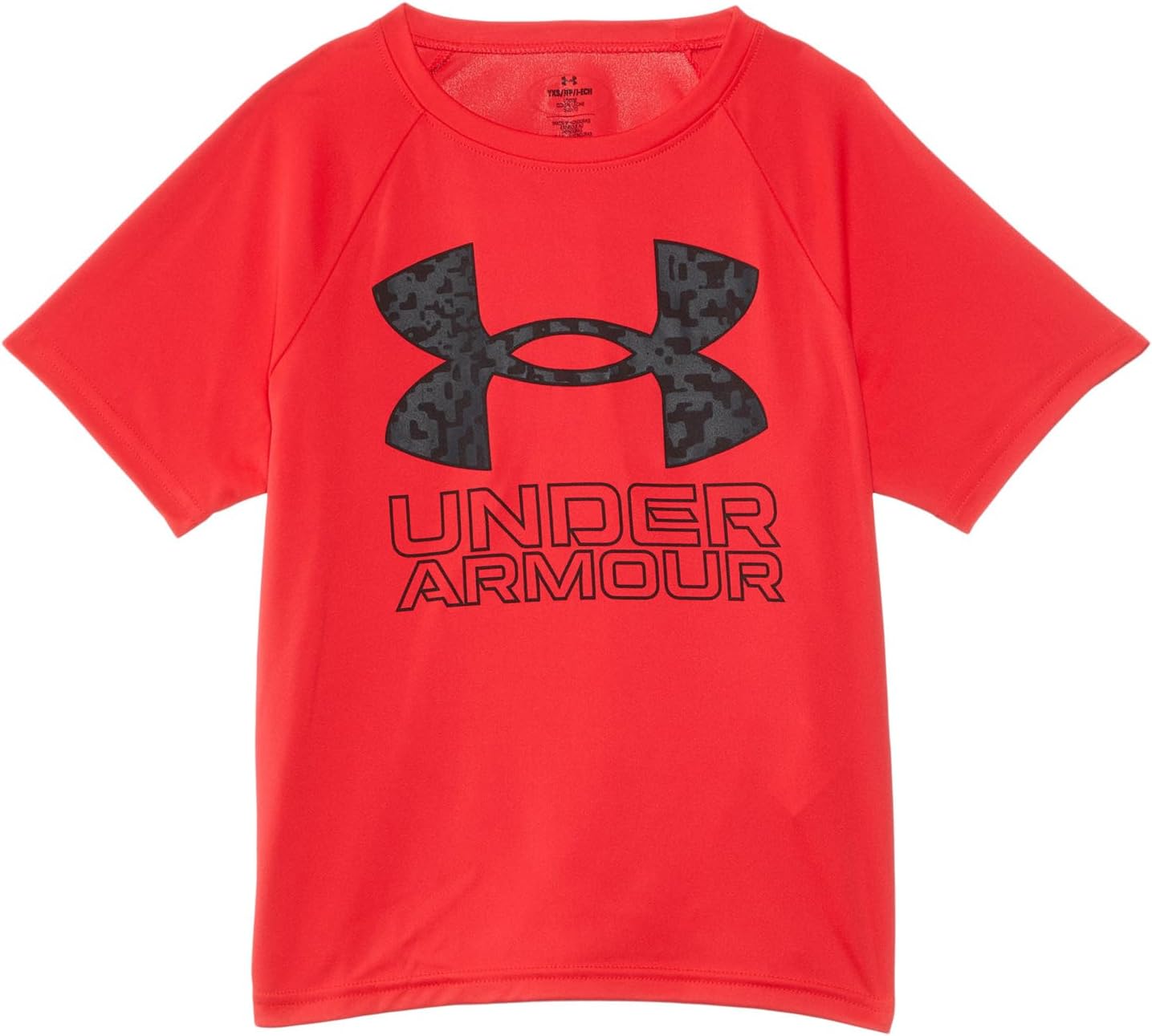 

Футболка с коротким рукавом и гибридным принтом Tech Under Armour Kids, Racer Red/Anthracite/Cardinal