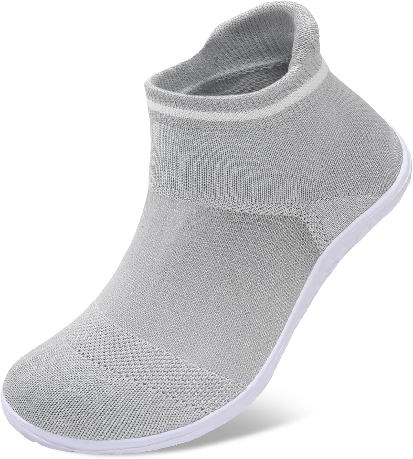 

Минималистичные носочные кроссовки для женщин и мужчин с универсальным применением, ультрапортативные и с противоскользящей подошвой Skaso, светло-серый