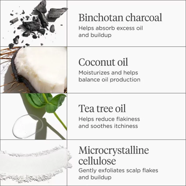 Шампунь-Скраб для кожи головы Scalp Revival с микроотшелушивающим углем и кокосовым маслом Briogeo, объем 227 мл — фото 4