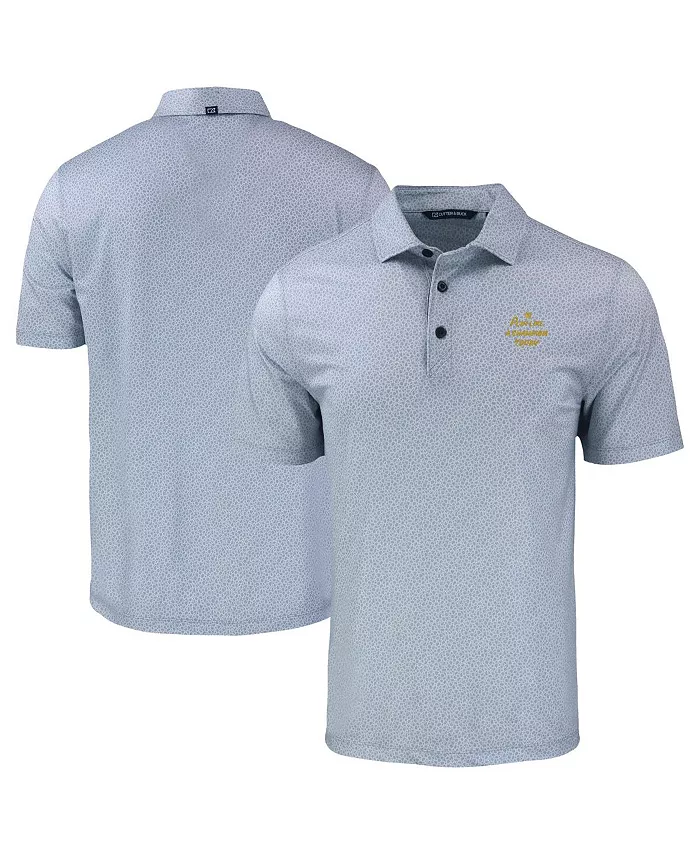 

Мужская поло Play Like A Champion Today Pike Eco Pebble Print Stretch с логотипом Notre Dame Fighting Irish Cutter & Buck, мультиколор