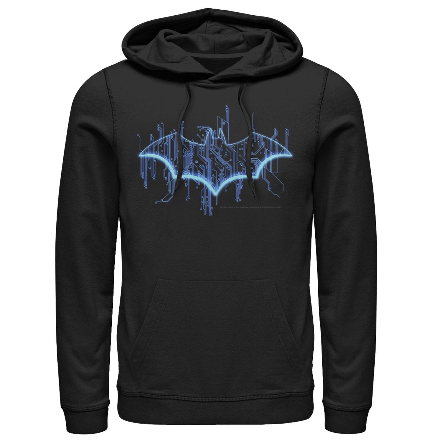 

Мужская классическая толстовка с логотипом Batman Digital, Black DC Comics, черный