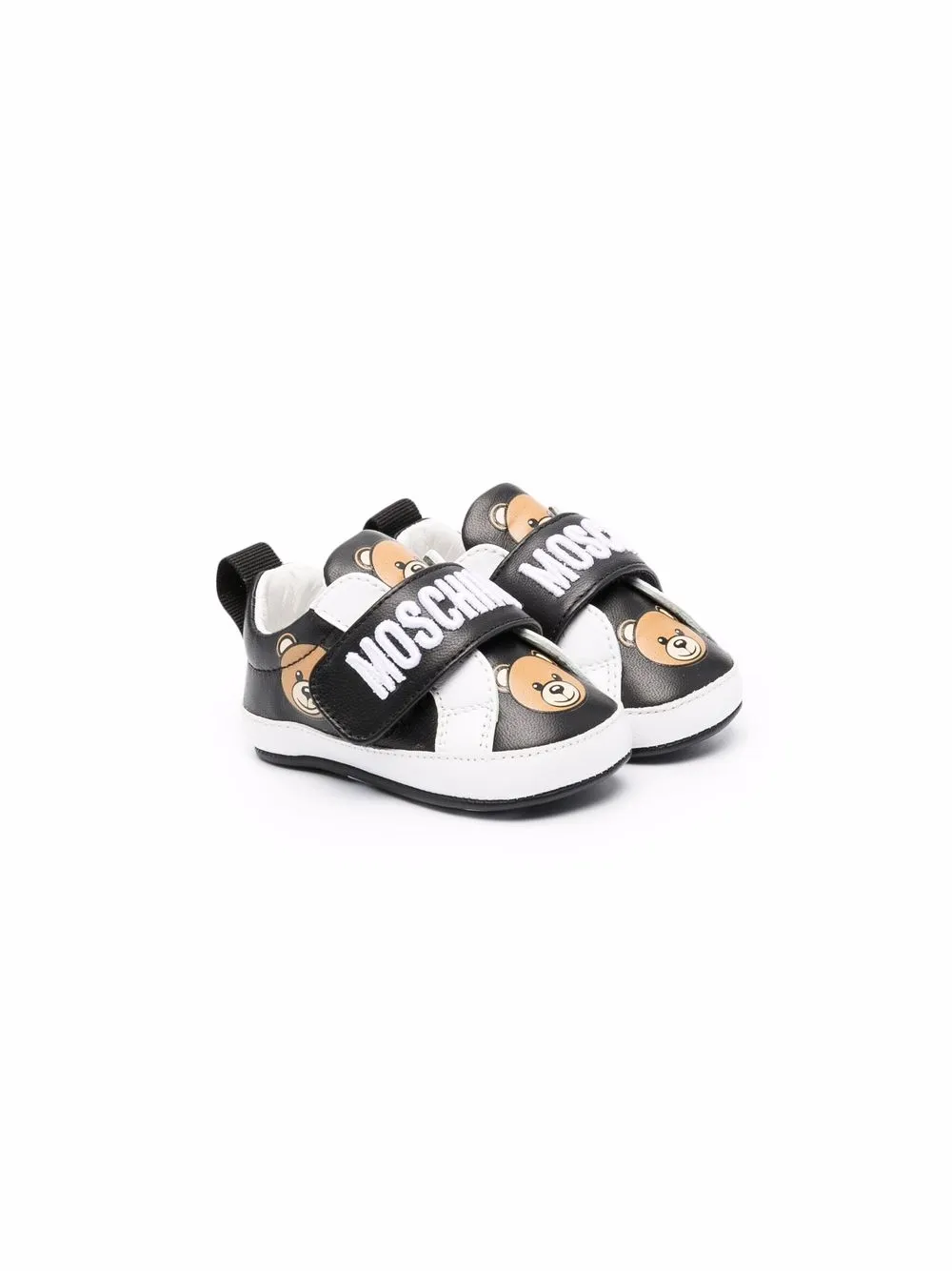 

Кроссовки с принтом Teddy Bear Moschino Kids, черный