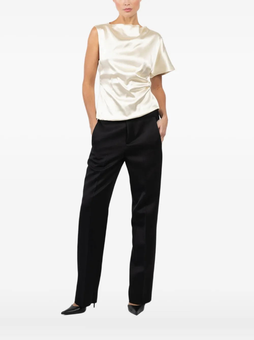 

Драпированная блузка без рукавов Seafarer, нейтральный