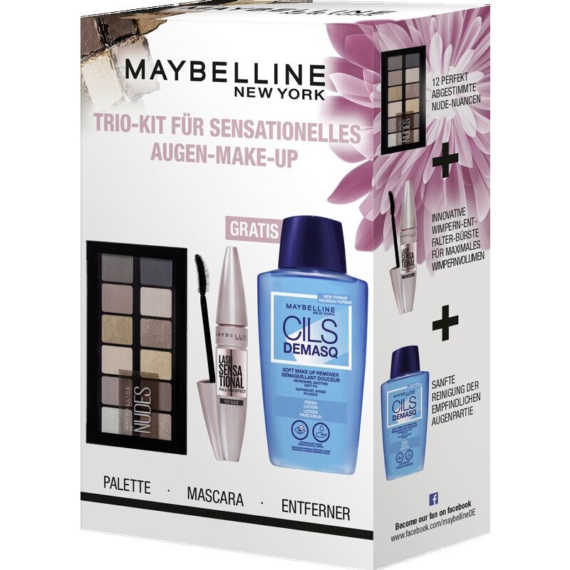 

Набор для макияжа глаз Трио Maybelline New York, 3 шт.