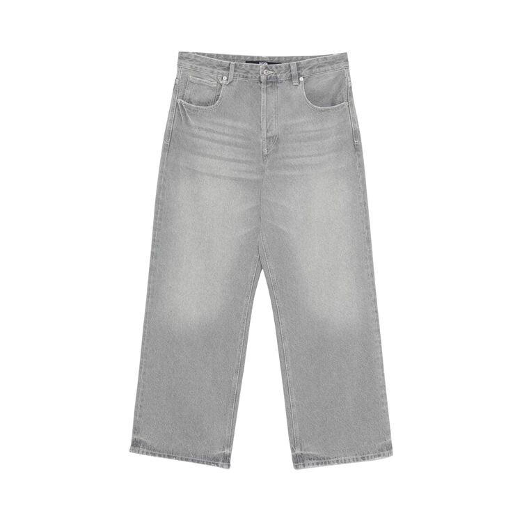 

Брюки Jacquemus The Wide De-Nimes Denim Pants Grey/Off White, серый