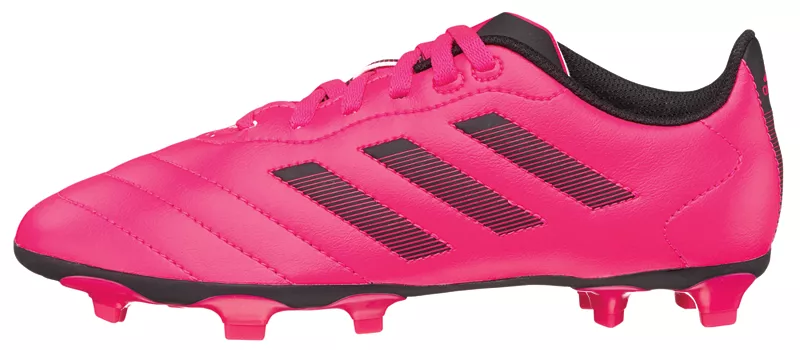 Детские футбольные бутсы Adidas Goletto VIII FG, розовый/черный — фото 3