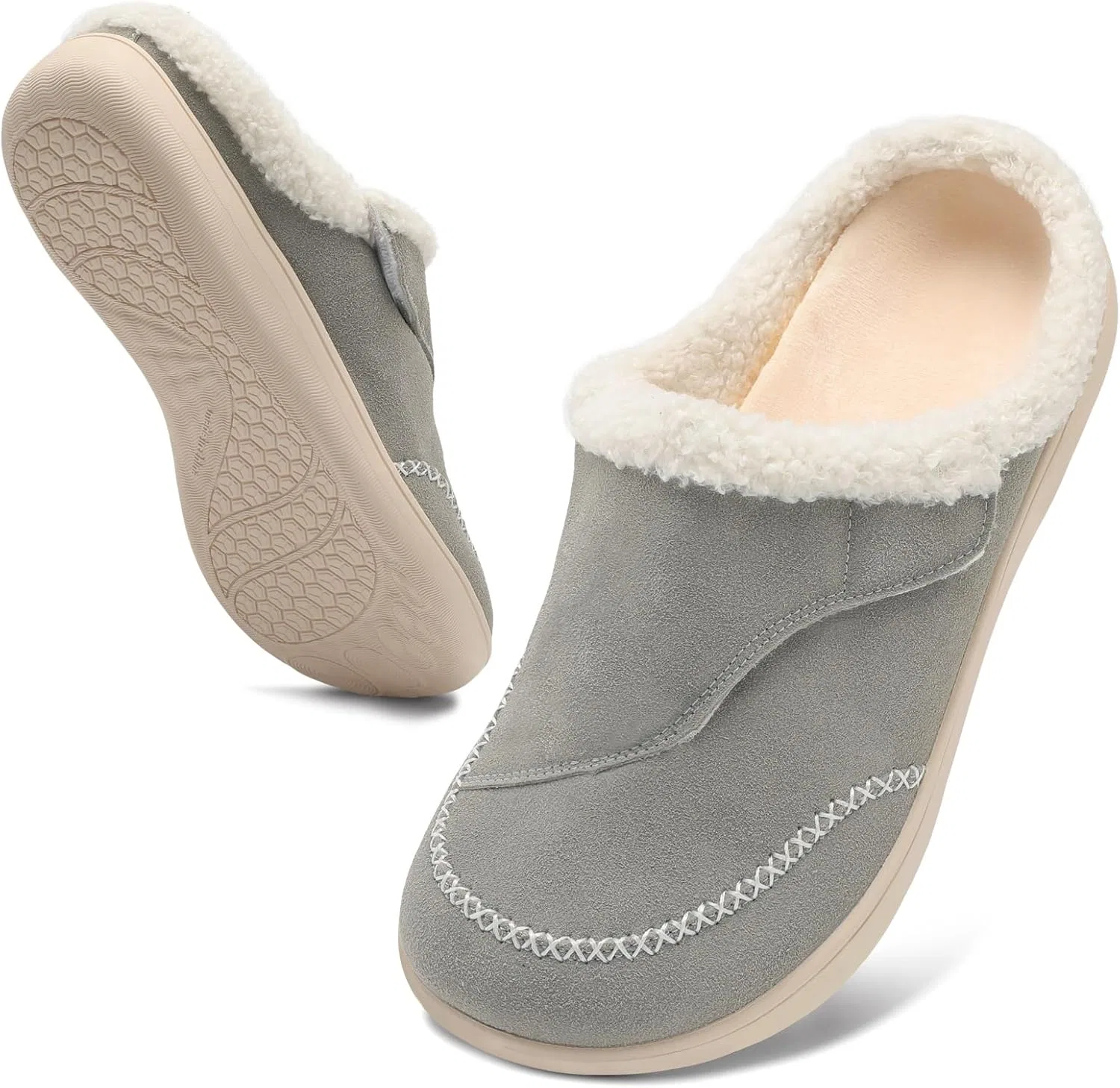 Тапочки с поддержкой стопы, серые relxfeet