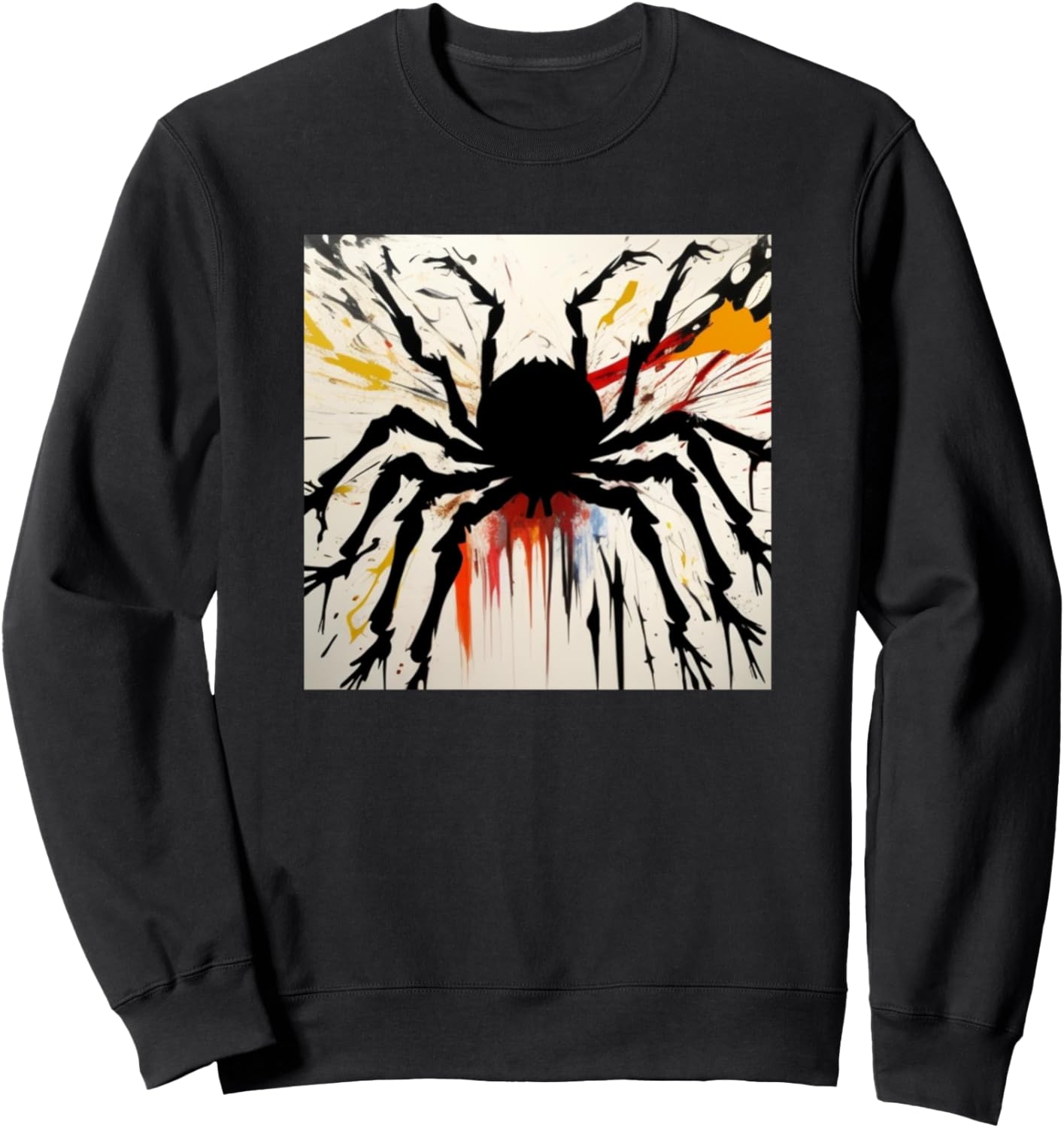 

Толстовка с красочным силуэтом паука для любителей пауков Spider Art Merch Men | Women Kids Boys Girls Gift, черный