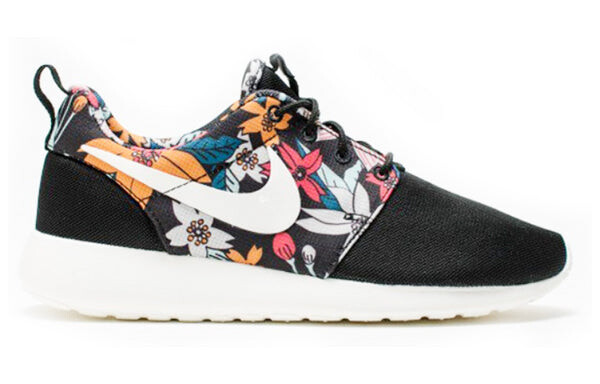 Кроссовки roshe run print Nike, черный — фото 2
