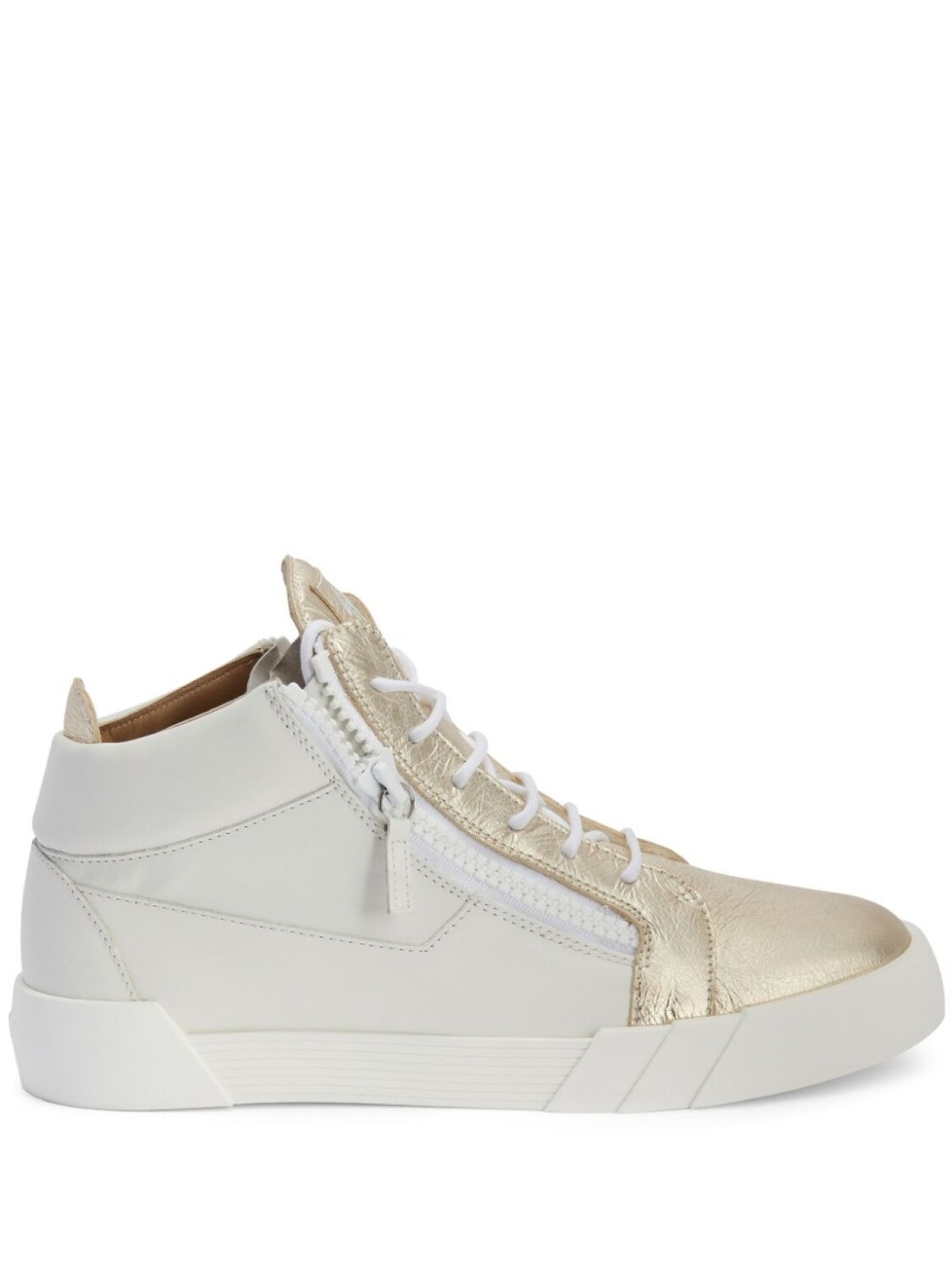 

Giuseppe Zanotti высокие кеды на молнии, белый