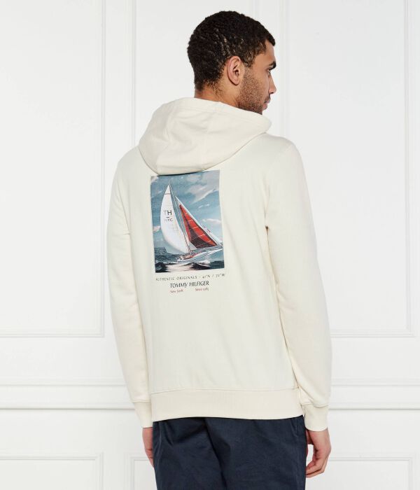 Свитер Regular fit Tommy Hilfiger, экрю — фото 3