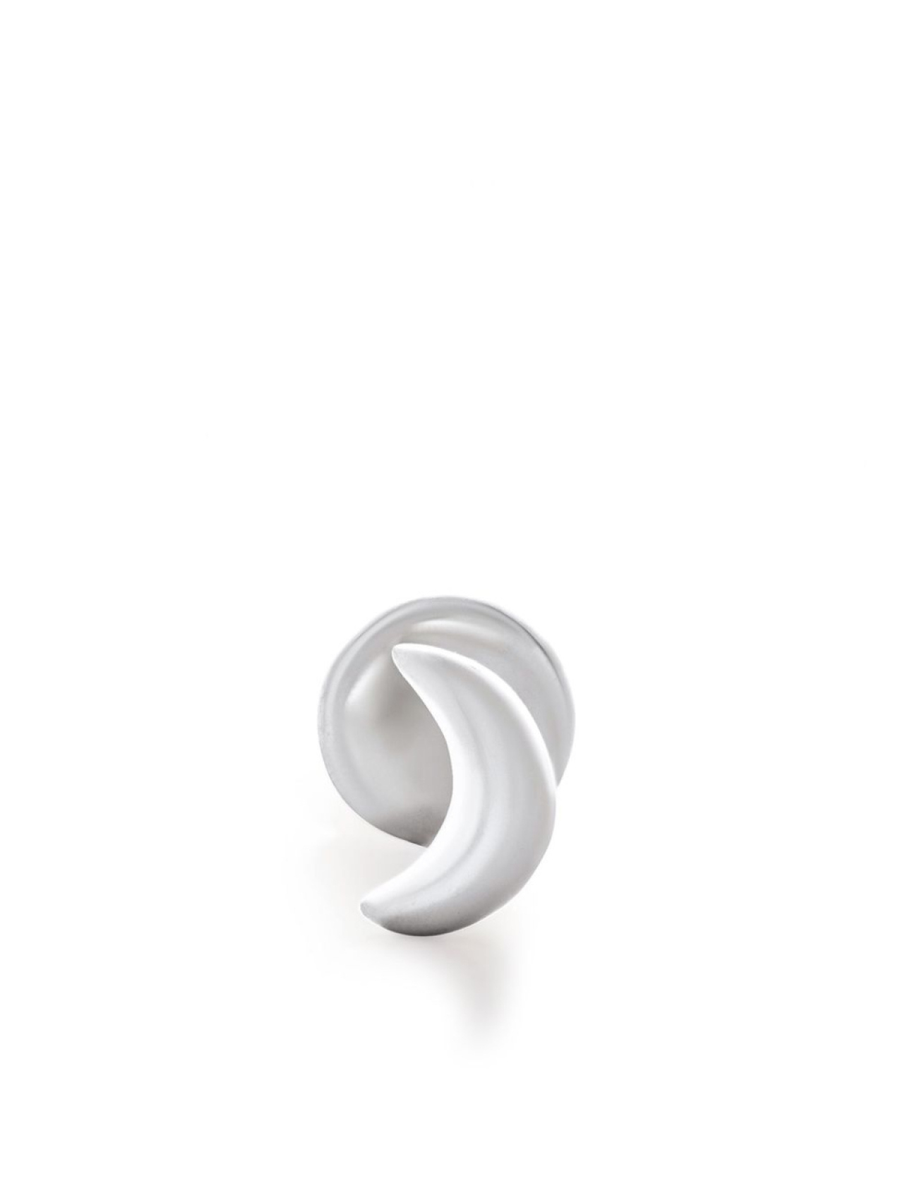 

Monica Vinader серьга Crescent Moon из белого золота, серебряный
